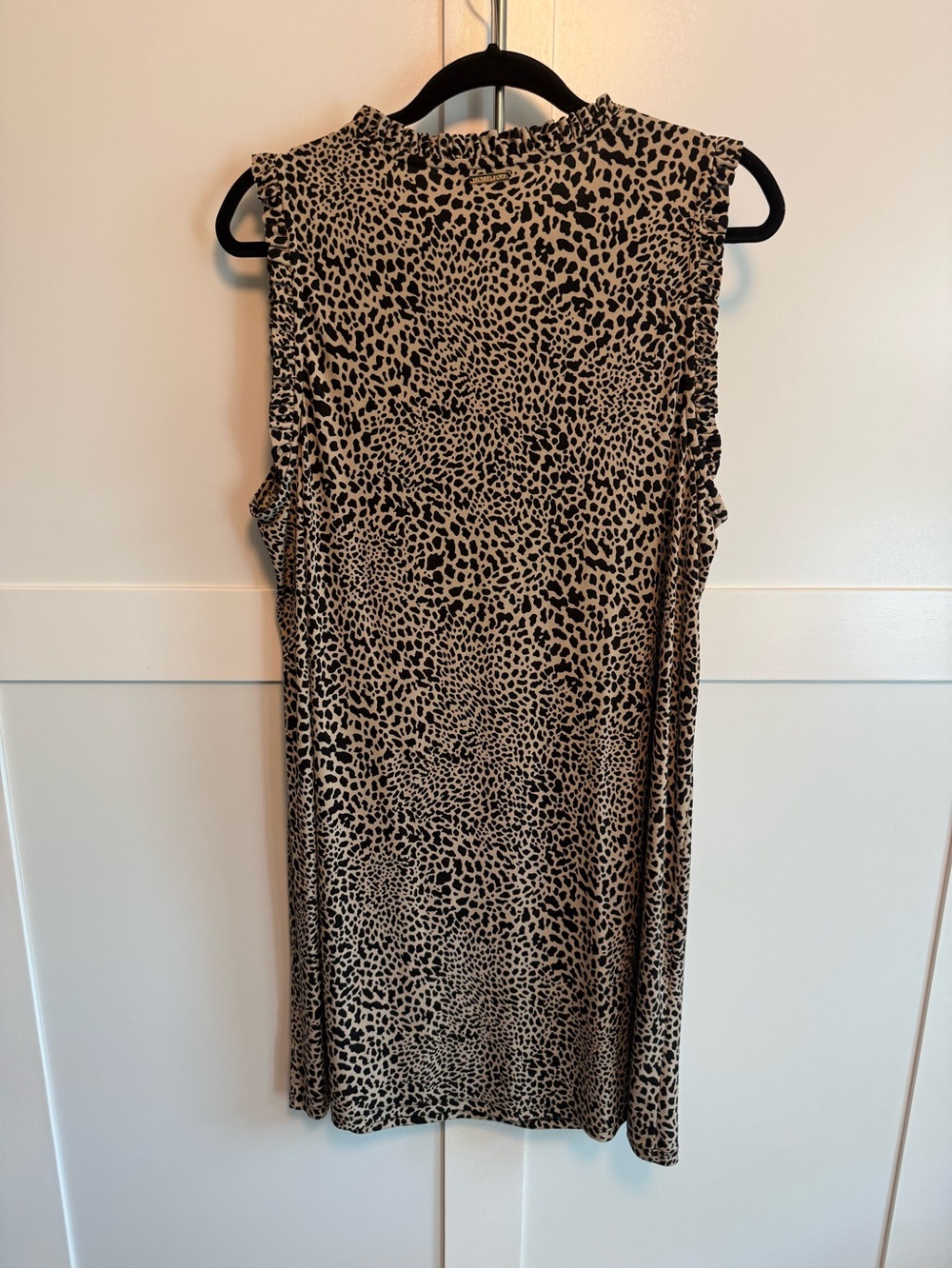 Michael Kors Beige and Black Leopard Print Dress - Picture 3 of 4